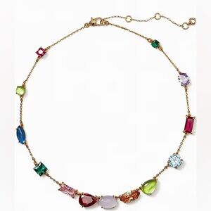 kate spade Vibrant Gem Necklace with Gold Chain